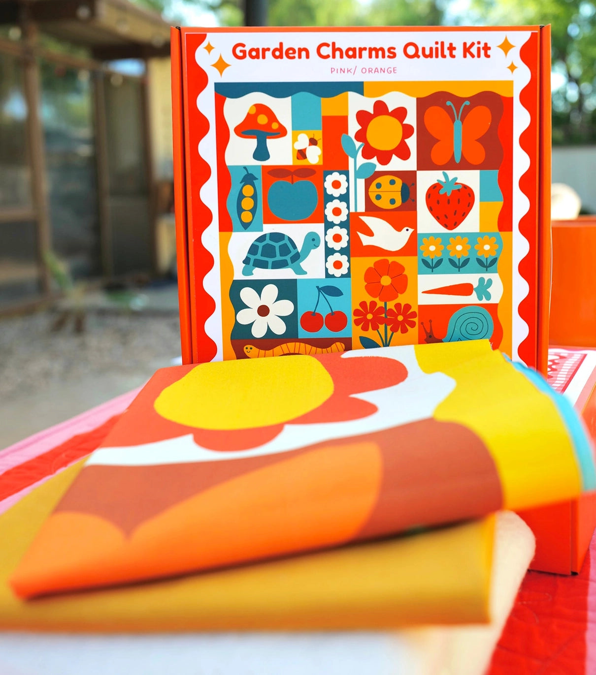 Garden Charms DIY Quilt Kit in Two Color Pallet Options