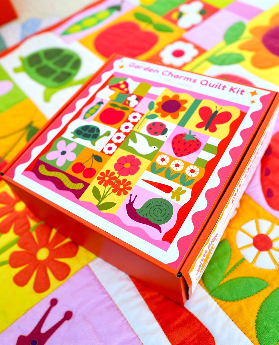 Garden Charms DIY Quilt Kit in Two Color Pallet Options