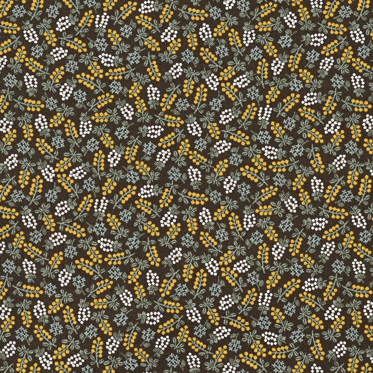 Green & Yellow Floral Canvas
