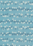 Cotton Oxford: Simply Palette Floral in Blue