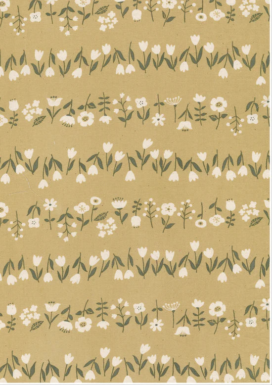 Cotton Oxford: Simply Palette Floral in Yellow