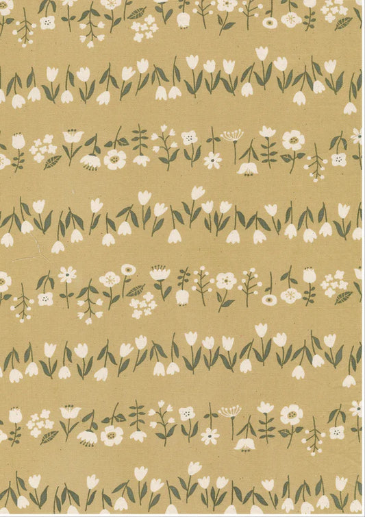 Cotton Oxford: Simply Palette Floral in Yellow
