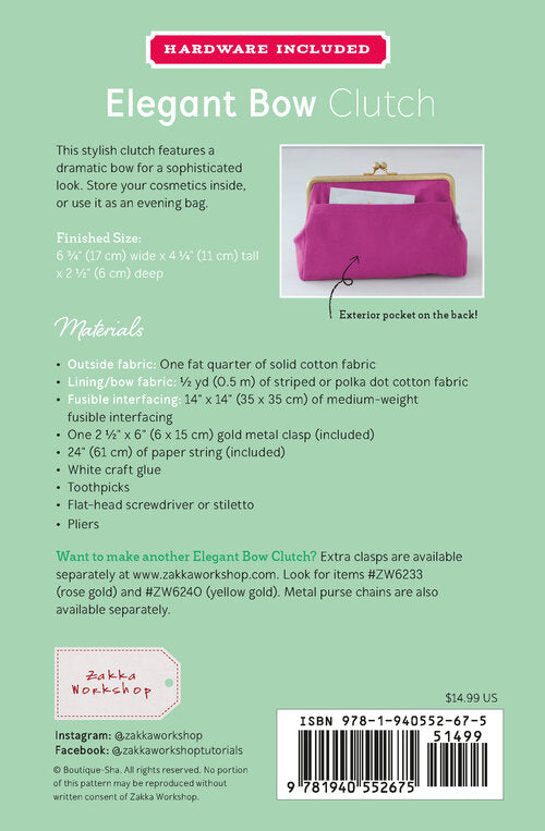 Zakka Workshop - Elegant Bow Clutch