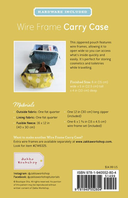 Zakka Workshop - Wire Frame Carry Case