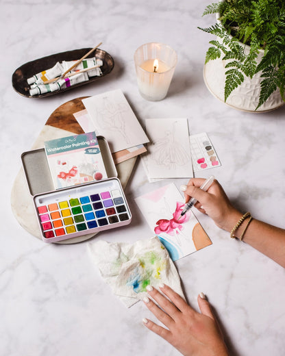Watercolor Painting Kit English Countryside