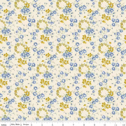 Liberty Palace Gardens- Petal Crown with Blue and Yellow