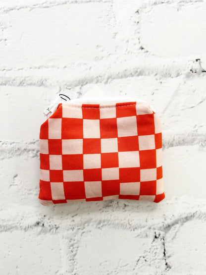 Mangham Made: Small Checkered Zipper Pouch