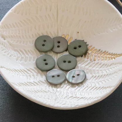 Flat Mother-of-Pearl Buttons - Multiple Colors