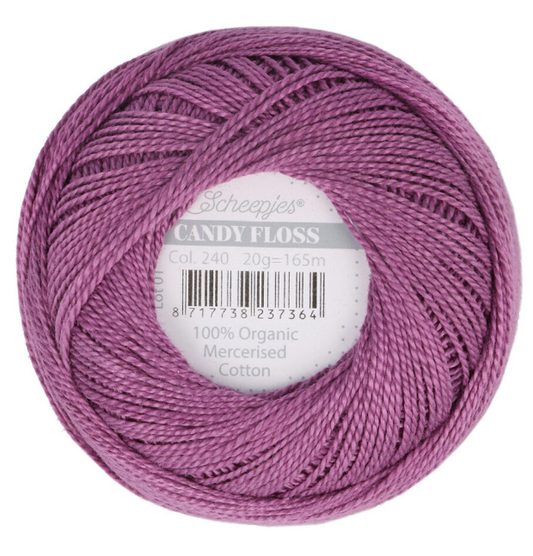 Candy Floss: Organic Mercerized Cotton (Multiple Colors)