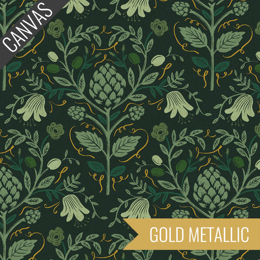 Dahlia: Artichoke Canvas in Hunter