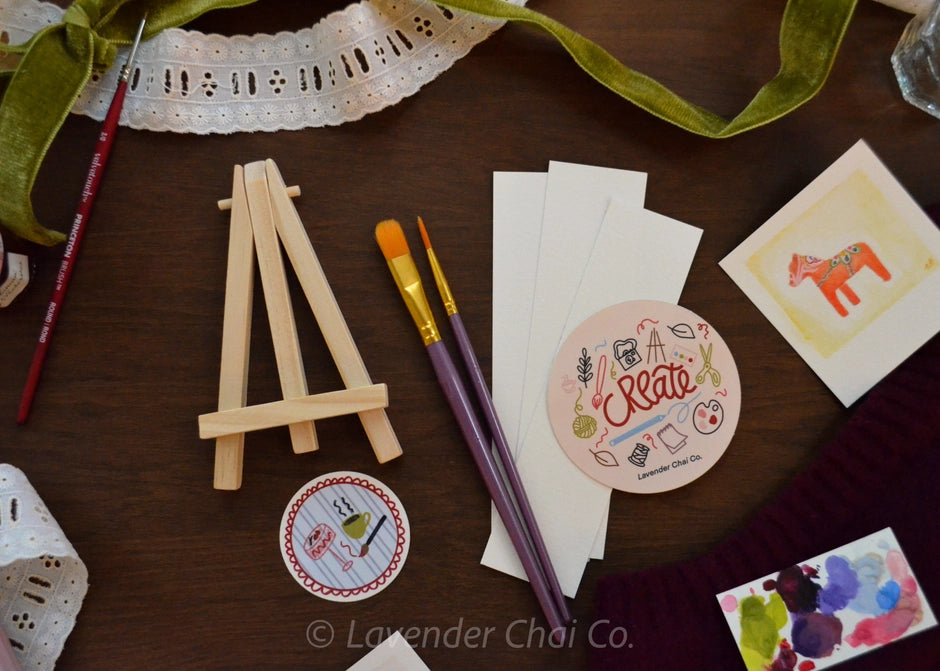 Lavender Chai Co. - 12 Days of Mini Painting Kits Gift Set