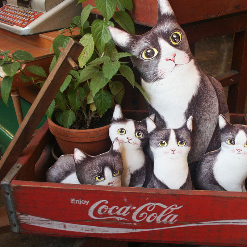 Tuxedo Cats Family Panel