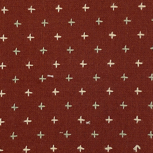 Diamond Textiles: Nikko Geo in Barn Red