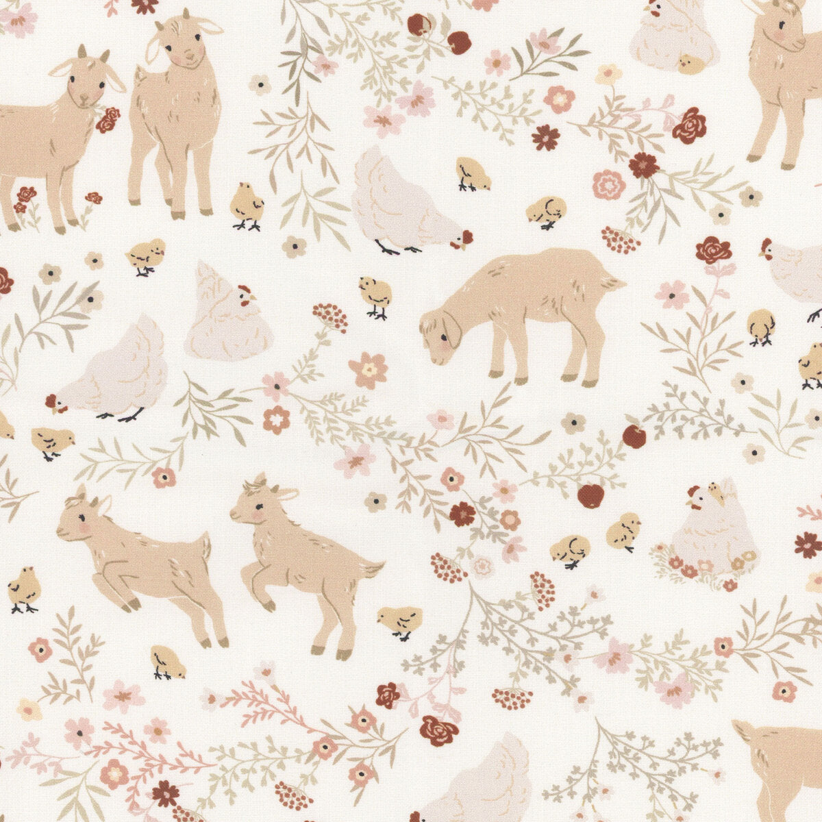 Primrose & Parsley: Barnyard Babies in White