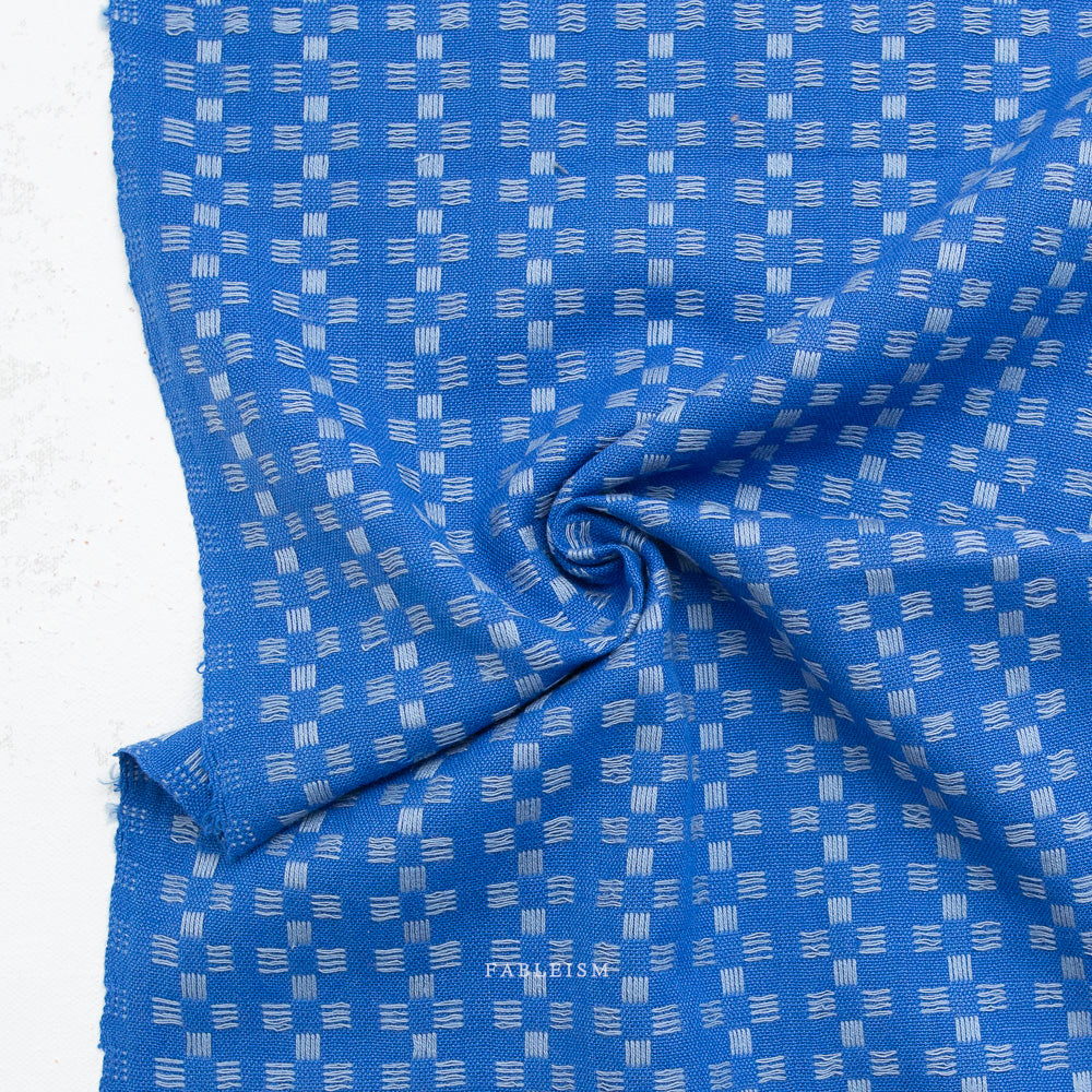 Fine and Dandy: Basket Weave in Bright Blue