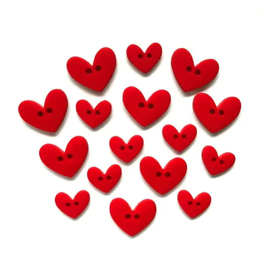 Romance Hearts Buttons