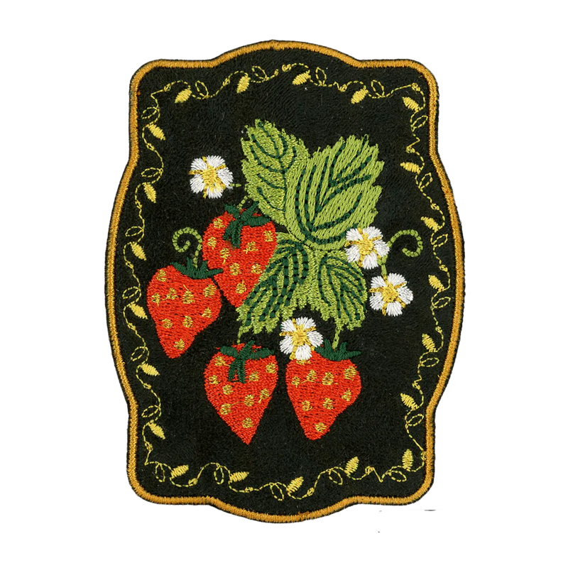 Strawberries Iron-On Patch