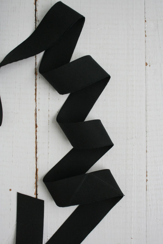 Black Solid Quilt Binding By the Yard