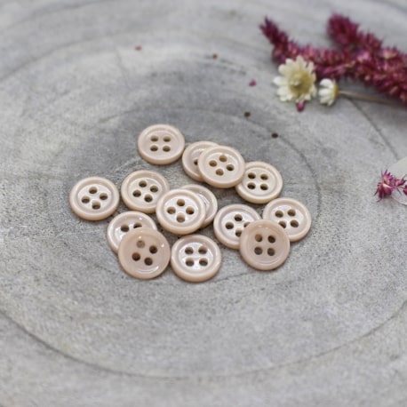 Bliss Buttons in Blush: 15 mm
