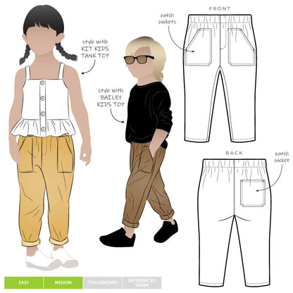 Bobby Kids Woven Pant Multi-Size