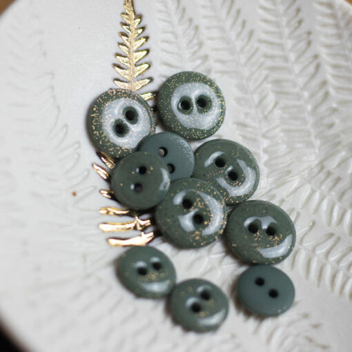 Lise Tailor Glitter 12mm Buttons - Multiple Colors