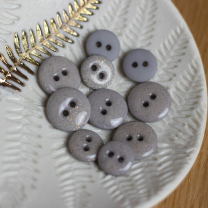 Lise Tailor Glitter 12mm Buttons - Multiple Colors