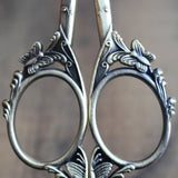 Butterfly Scissors in Antique Gold