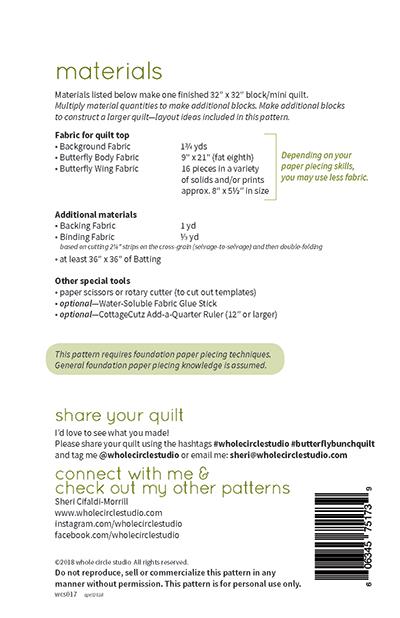 Butterfly Bunch Mini Quilt Pattern
