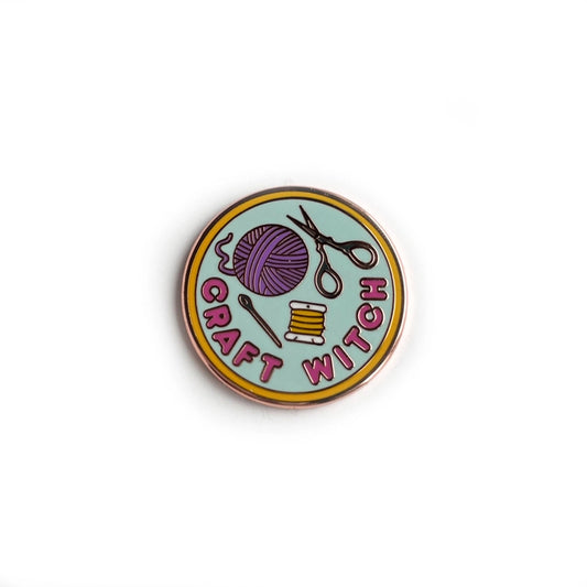 Craft Witch Enamel Pin