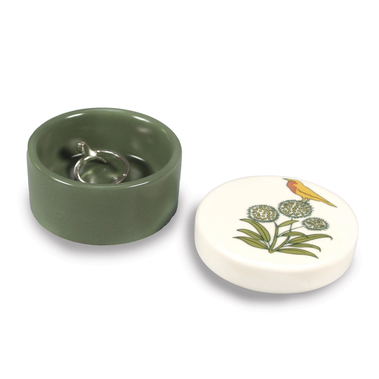 Vintage Botanical Trinket Box