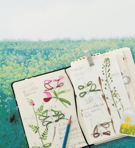 Embroidered Wild Flowers by Kazuko Aoki