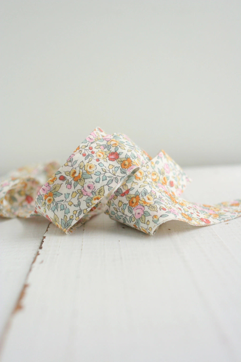 2.5 " Bias Quilt Binding: Precut, 8 Yards in Boho Summer Floral