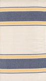 Summer Solstice Toweling: Large Stripe in Canary & Nautical Blue