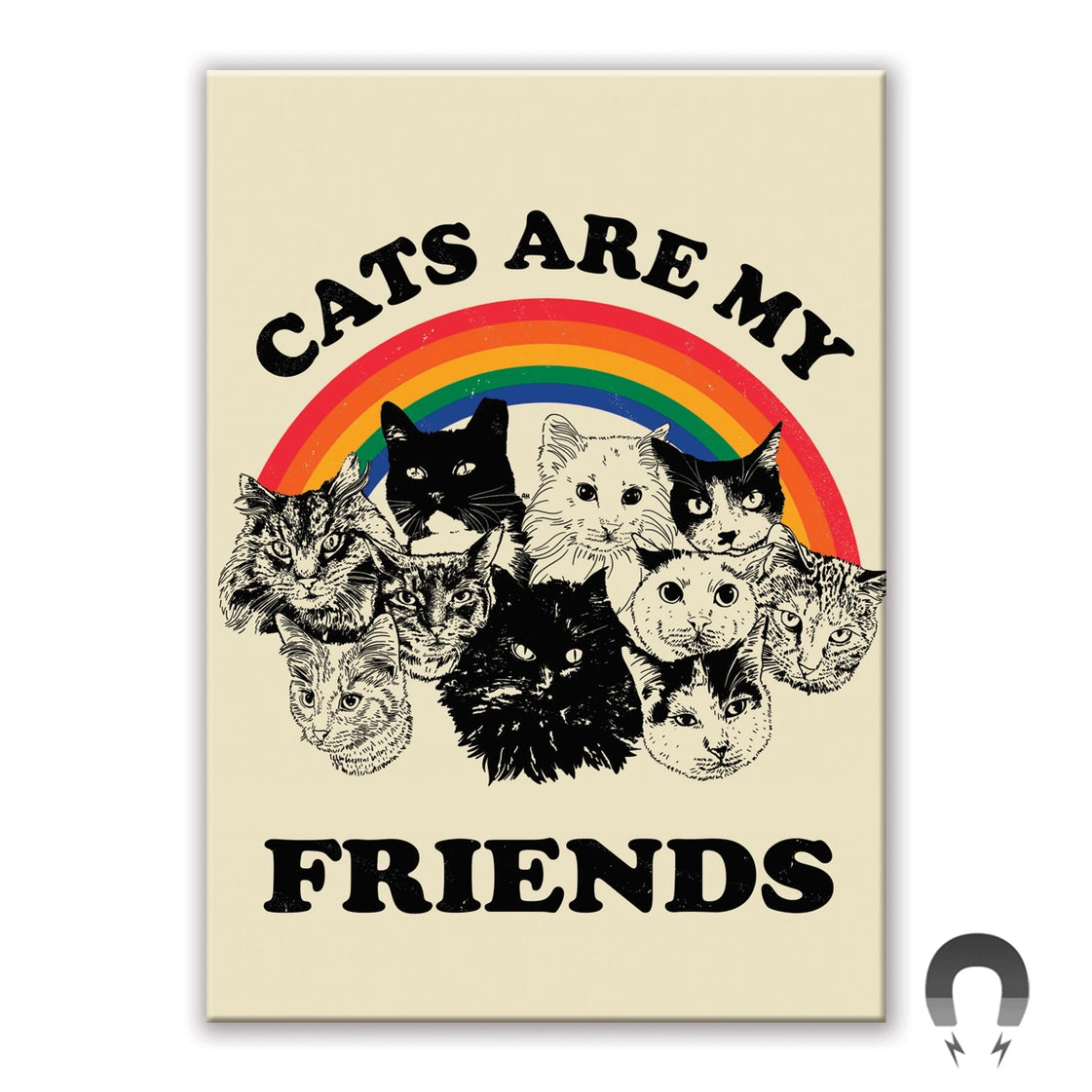 Cats Are My Friends Magnet