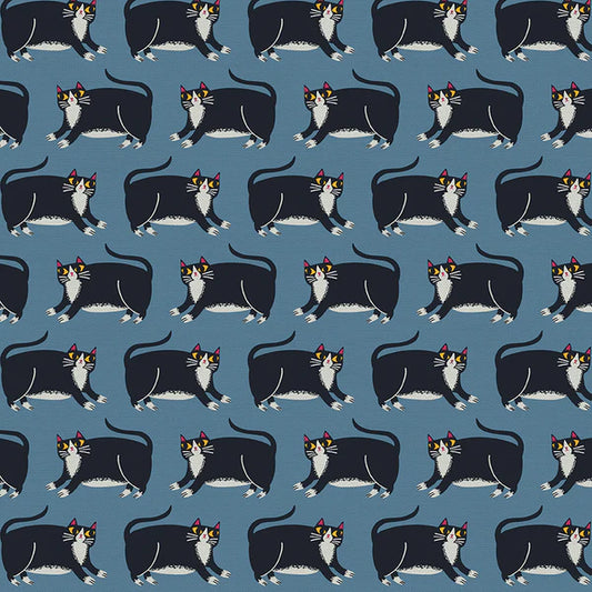 Cat's Meow: Cat Stripe in Blue