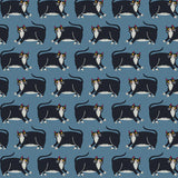 Cat's Meow: Cat Stripe in Blue