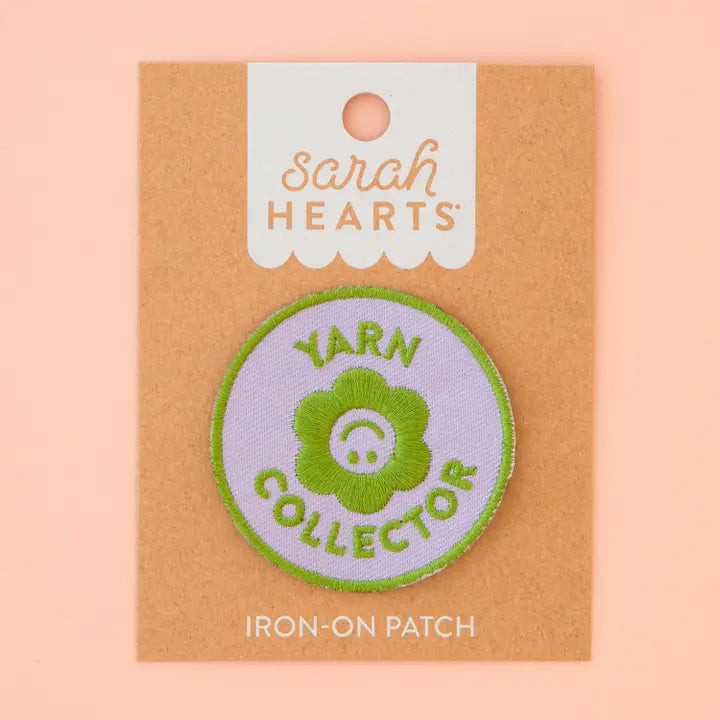 Sarah Hearts Labels: Yarn Collector Iron-on Patch