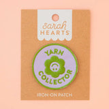 Sarah Hearts Labels: Yarn Collector Iron-on Patch