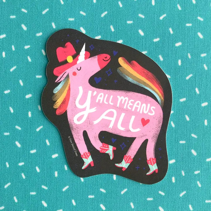 Y'all Means All Vinyl Sticker