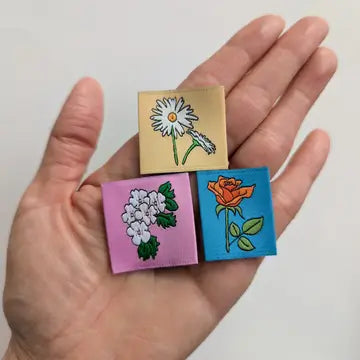 Intensely Distracted Year of Birth Month Flower Labels