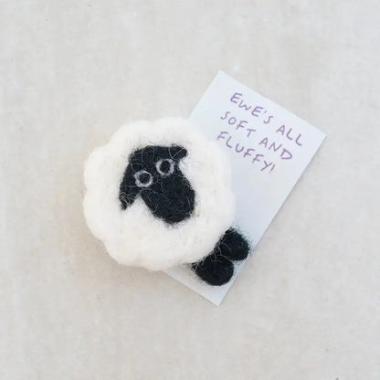 Ewe's Woolly Lovely - Felt Sheep in a Matchbox