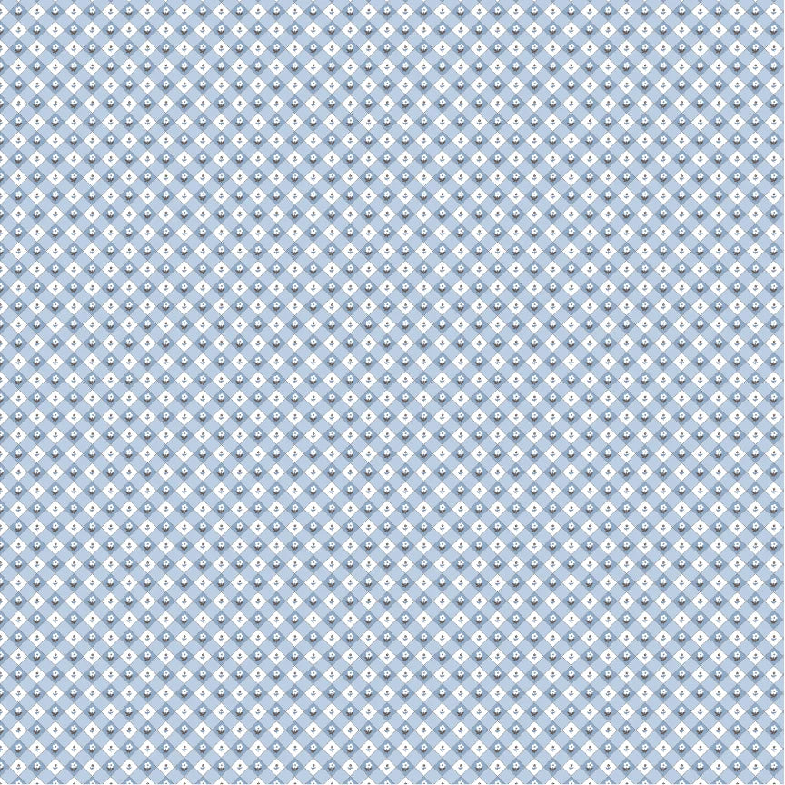 Homegrown Preserves: Checkered Apron in Blue