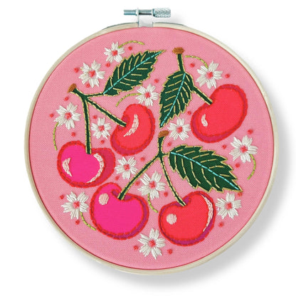 Embroidery Kit: Cherries