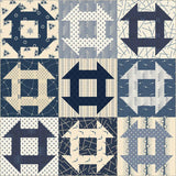 Swatch Book: Churn Dash (Cheater) in Navy