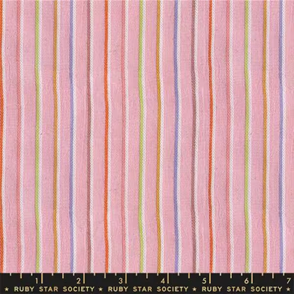 Warp and Weft Mystic Fable: Sketch Stripe Twist in Rosebud