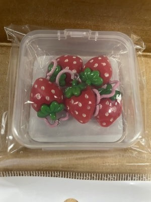 Strawberry Stitch Marker Set