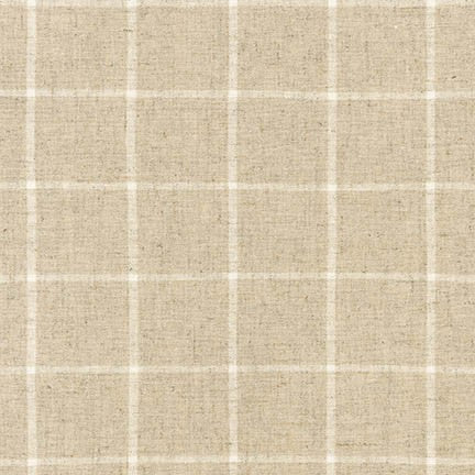 Essex Yarn Dyed Classic Wovens WIndowpane: Natural