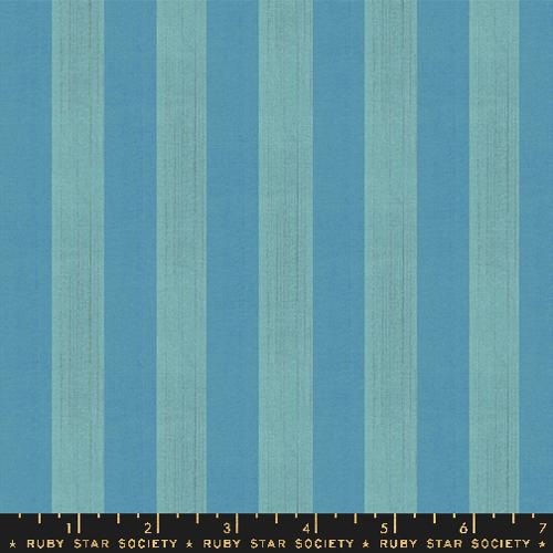 Warp and Weft Ooh Lucky Lucky: Clothesline Stripe in Turquoise