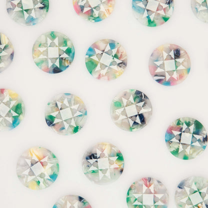 Sarah Hearts Labels: Confetti Quilt Star Buttons - Multiple Sizes