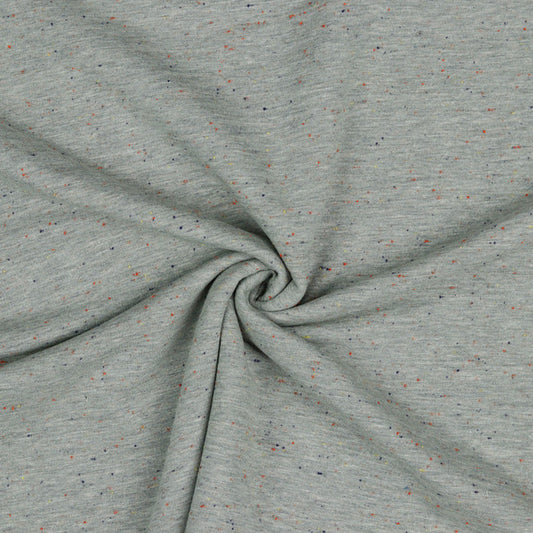 Cozy Colours: Sweat Slub Knit in Light Grey Melange